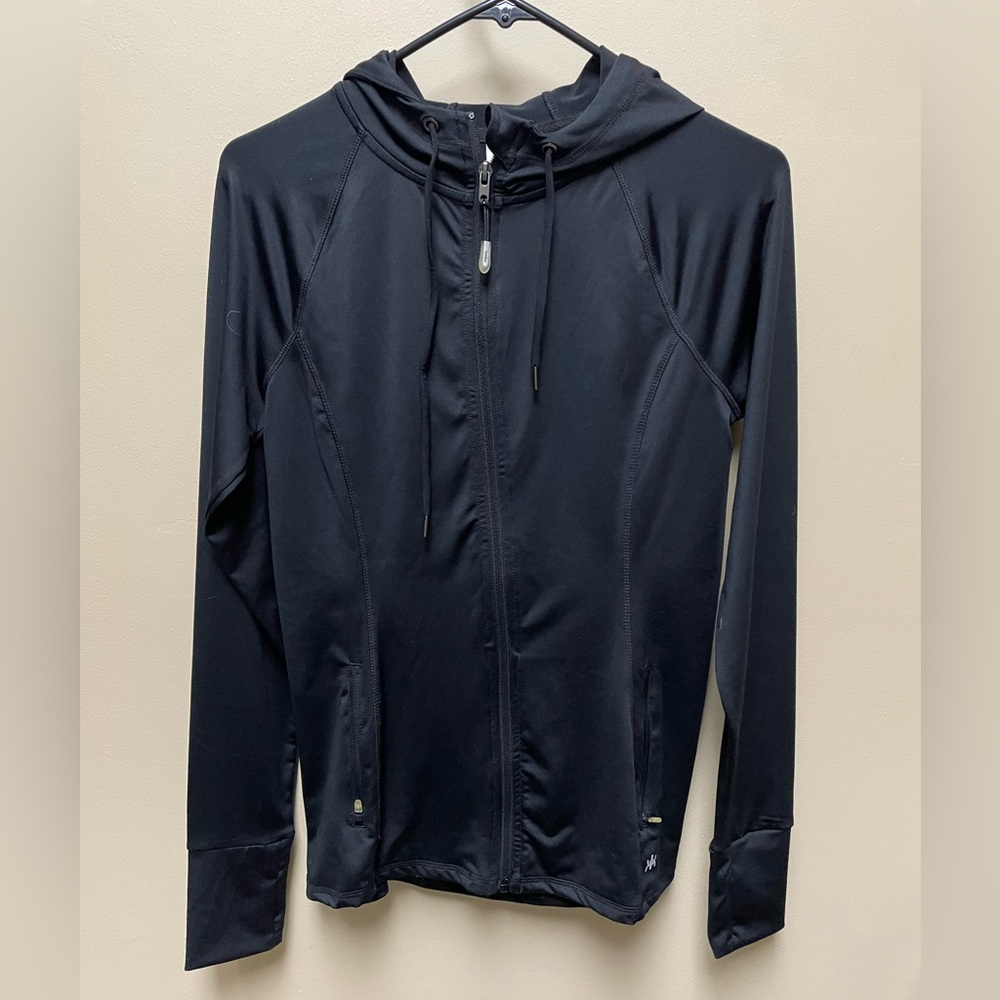 Athletic Black Zip-Up